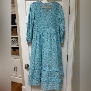 Tuckernuck Pink City Prints V Neck Floral Isabel Dress